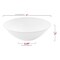 White with Silver Rim Organic Round Disposable Plastic Soup Bowls - 16 oz. (120 Bowls)